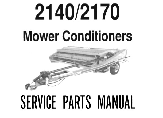 Gehl 1070 1090 Haybine Mower Conditioner Dealers Parts Book CDIL