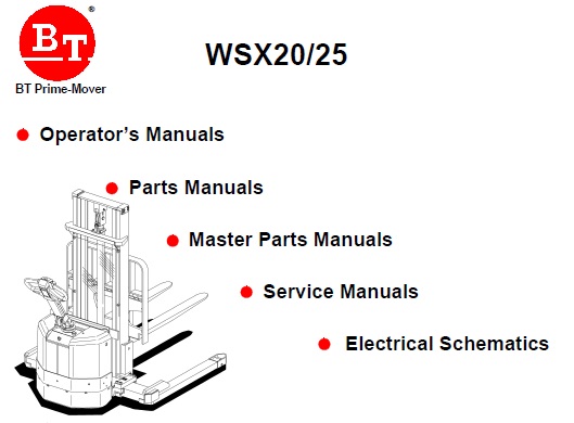 Bt Prime Mover Wsx20 Wsx25 Service Repair Manual Service Manual Download