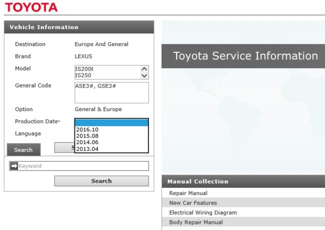 Lexus is250 repair manual