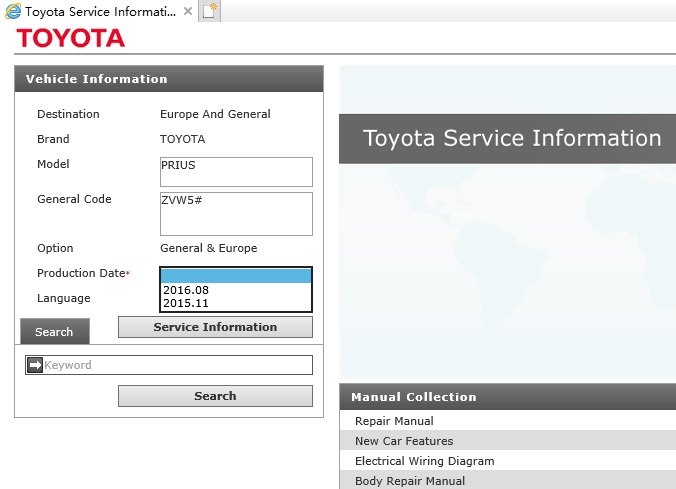 Toyota PRIUS (ZVW5) Service Repair Manual & EWD (201520xx) Service