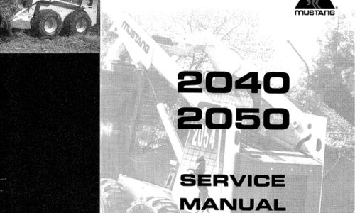 Mustang 2040, 2050 Sikd Steer Loader Service Repair Manual