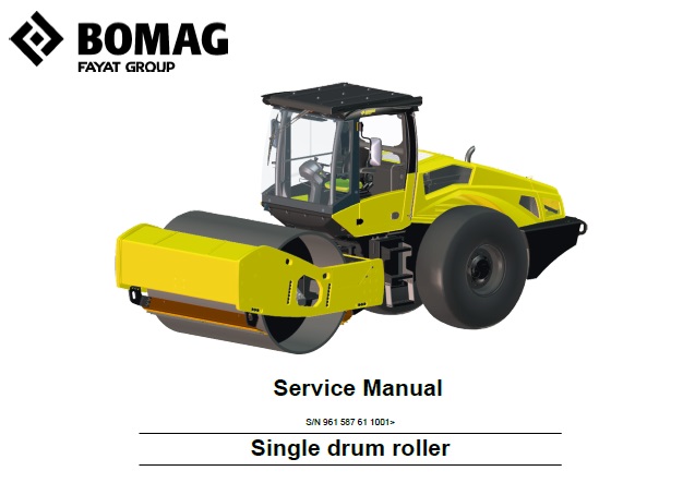 Bomag BW220 D-5 Single Drum Roller Service Manual