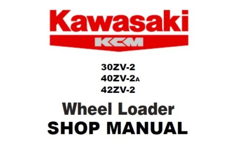 Kawasaki 30ZV-2, 40ZV-2A, 42ZV-2 Wheel Loader Service Manual
