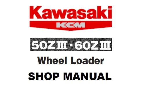 Kawasaki 50ZIII, 60ZIII Wheel Loader Service Repair Manual