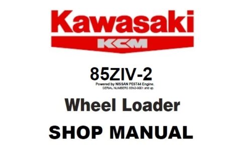 Kawasaki 85ZIV-2 Wheel Loader (PE6T44) Service Repair Manual