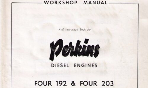 Perkins FOUR 192 & FOUR 203 Diesel Engine Workshop Manual