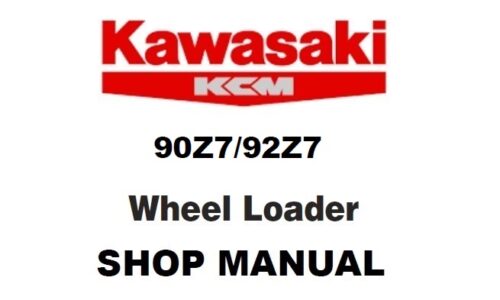 Kawasaki 90Z7, 92Z7 Wheel Loader Service Repair Manual