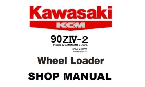 Kawasaki 90ZIV-2 Wheel Loader Service Repair Manual