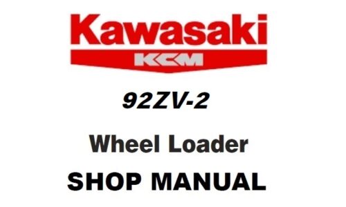 Kawasaki 92ZV-2 Wheel Loader Service Repair Manual