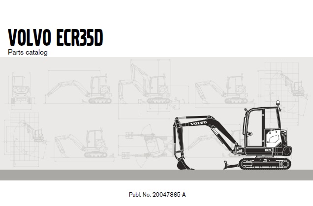 Volvo ECR35D Excavator Parts Manual