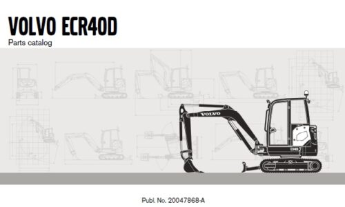 Volvo ECR40D Crawler Excavator Parts Manual