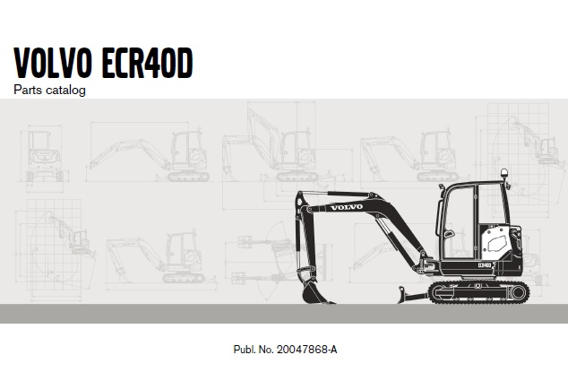 Volvo ECR40D Crawler Excavator Parts Manual