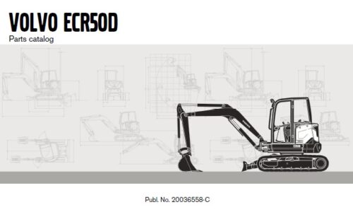 Volvo ECR50D Crawler Excavator Parts Manual