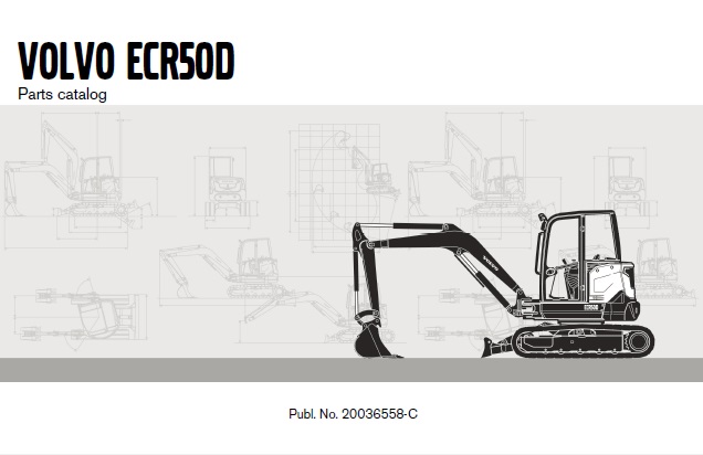 Volvo ECR50D Crawler Excavator Parts Manual