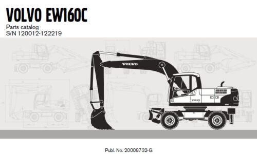 Volvo EW160C Wheel Excavator Parts Manual