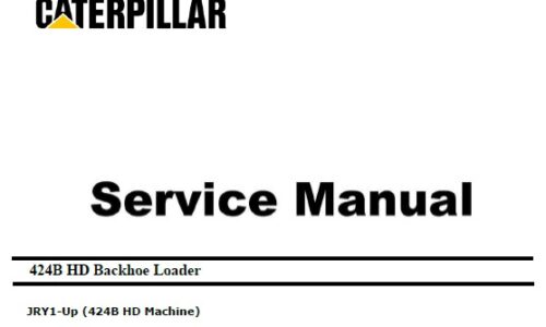 Caterpillar Cat 424B HD (JRY, non Engine) Service Manual