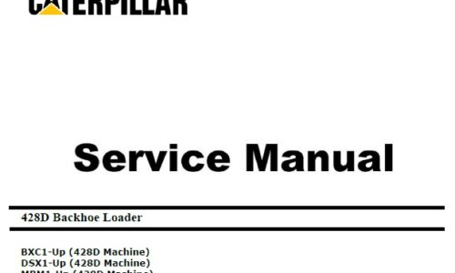 Caterpillar Cat 428D (BXC, DSX, MBM, 3054C) Service Manual