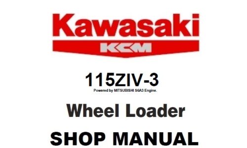 Kawasaki 115ZIV-3 Wheel Loader Service Repair Manual