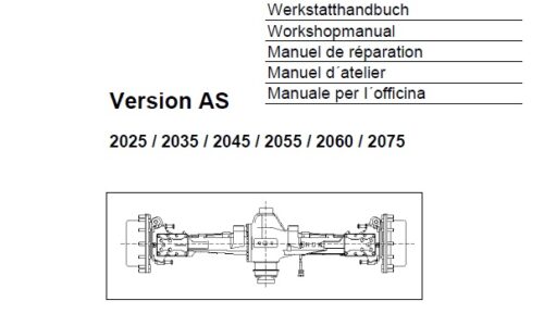 ZF Steering Axle Version AS 2025 to 2075 Workshop Manual
