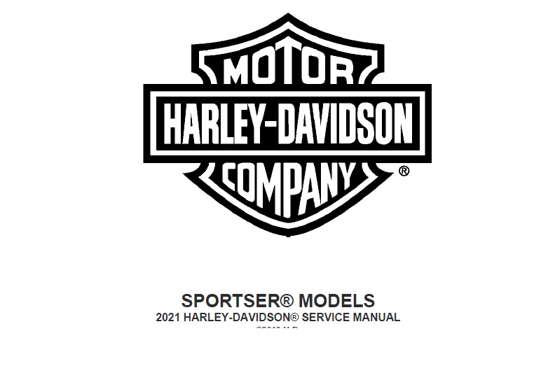 2021 Harley-Davidson Sportster Models Service Repair Manual