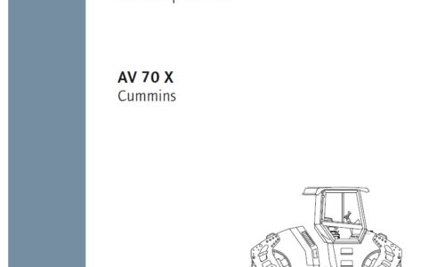 Ammann AV70X Articulated Tandem Roller Service Repair Manual