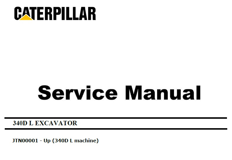 Caterpillar 340D L (JTN, C9) Excavator Service Repair Manual
