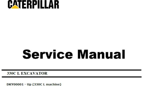 Caterpillar Cat 330C L (DKY, C9) Excavator Service Manual