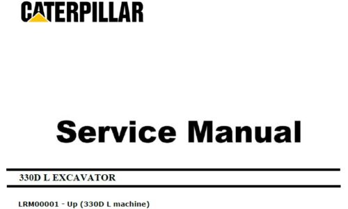 Caterpillar Cat 330D L (LRM, C9) Excavator Service Manual