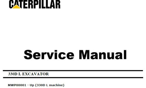 Caterpillar Cat 330D L (MWP, C9) Excavator Service Manual
