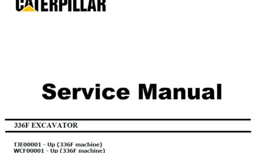 Caterpillar Cat 336F (TJE, WCF) Excavator Service Manual