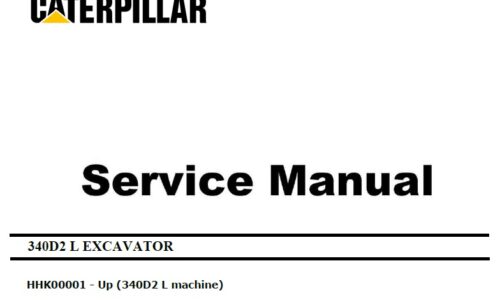 Caterpillar Cat 340D2 L (HHK, C9) Excavator Service Manual