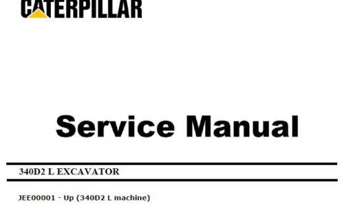 Caterpillar Cat 340D2 L (JEE, C9) Excavator Service Manual