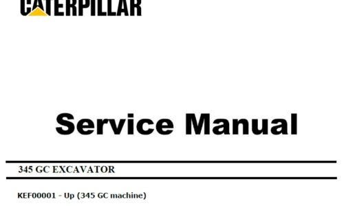 Caterpillar Cat 345 GC (KEF, C9.3B) Excavator Service Manual
