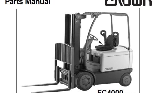 Crown FC4000 Series Forklift Parts Manual