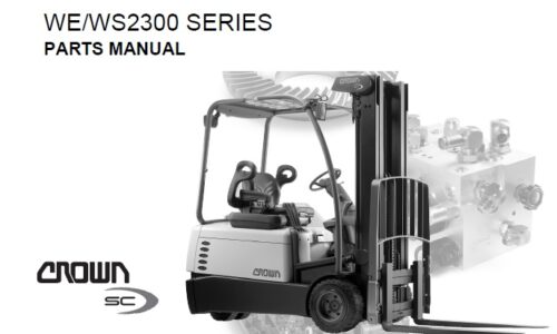 Crown SC3200 Series Forklift Parts Manual