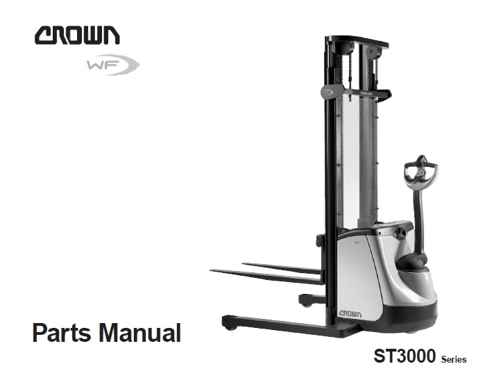 Crown ST3000 Series Forklift Parts Manual