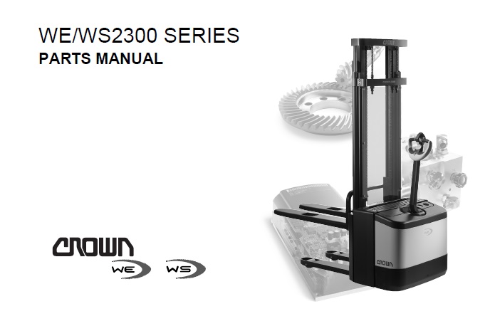 Crown WE2300, WS2300 Series Forklift Parts Manual