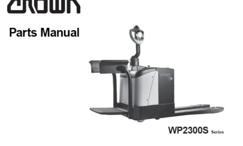 Crown WP2300S Series Forklift Parts Manual