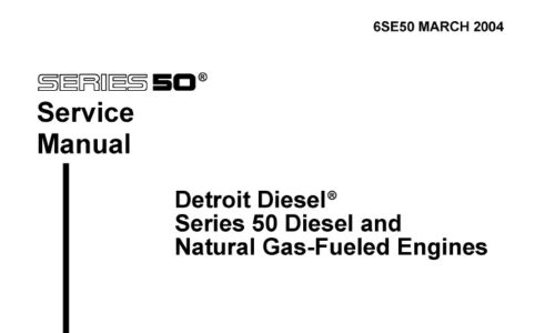 Detroit Series 50 Diesel and Gas Engines Service Manual