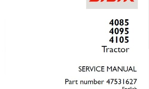 Steyr 4085, 4095, 4105 Tractors Service Repair Manual