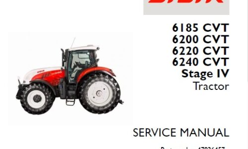 Steyr 6185 CVT, 6200 CVT, 6220 CVT, 6240 CVT Stage IV Tractors Service Repair Manual