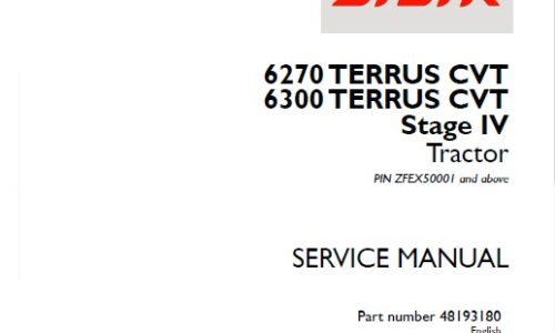 Steyr 6270 TERRUS CVT, 6300 TERRUS CVT Stage IV Tractors Service Repair Manual