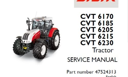 Steyr CVT 6170, CVT 6185, CVT 6202, CVT 6215, CVT 6230 Tractors Service Repair Manual