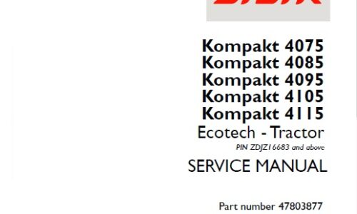 Steyr Kompakt 4075, 4085, 4095, 4105, 4115 Ecotech