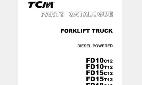 TCM FD10C12-FD18T12 Diesel Powered Forklift Parts Catalogue