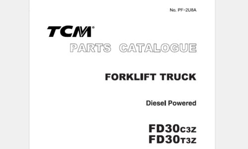 TCM FD30C3Z, FD30T3Z Diesel Powered Forklift Parts Catalogue