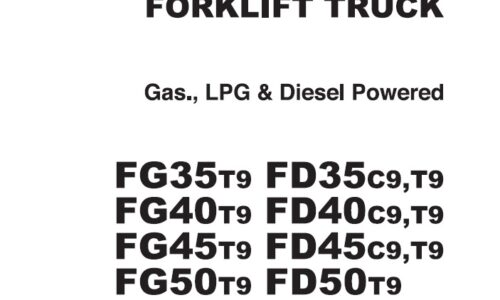 TCM FG35T9-FD50T9 Gas & Diesel Forklift Parts Catalogue