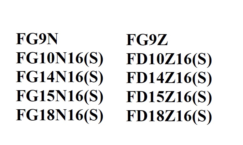 TCM FG9N - FD18Z16 Forklift Truck Parts Manual