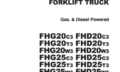 TCM FHG20C3-FHD25W3 Gas & Diesel Forklift Parts Catalogue
