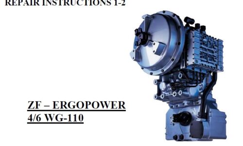 ZF 4 WG-110, 6 WG-110 Transmission ERGOPOWER Repair Manual